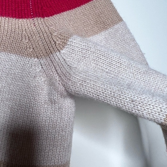 Athleta Cashmere Lodge Sweater Chianti Stripe XS - Picture 7 of 12